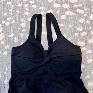Athleta Padded Nylon & Spandex Athletic Tank Shapewear Sexy with a twist size M